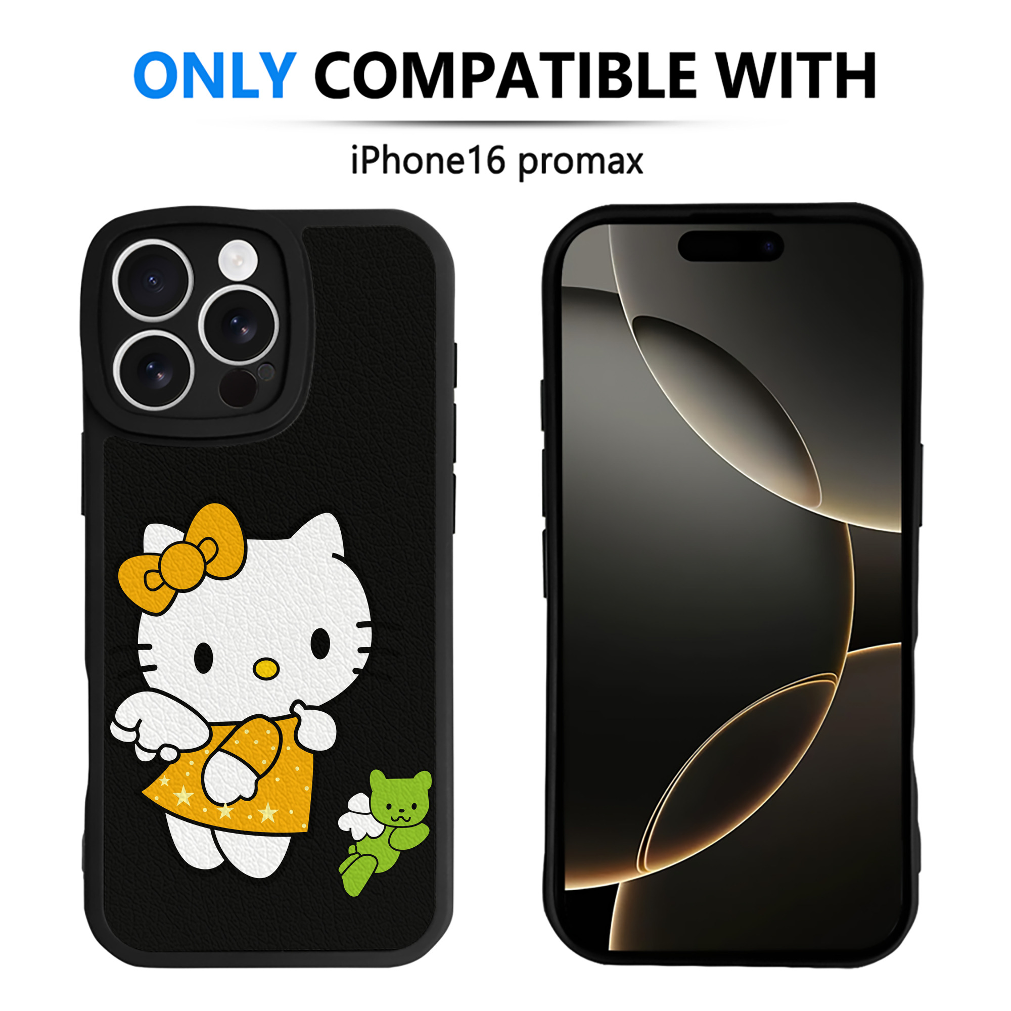 （画像用） Hello Kitty ハローキティ 【iPhone 16シリーズ対応】シリコンスマホケース（レザー調） 材質：シリコン
